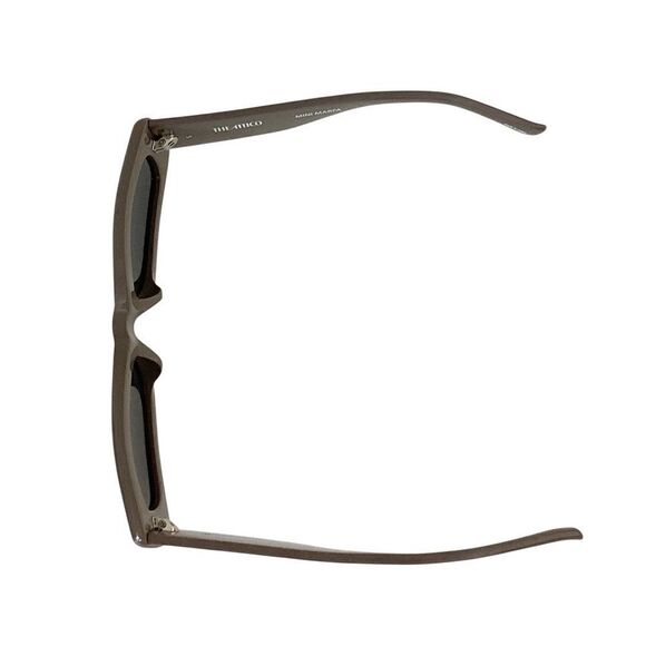 THE ATTICO x LINDA FARROW Mini Marfa Taupe Rectangular Sunglasses main image 9